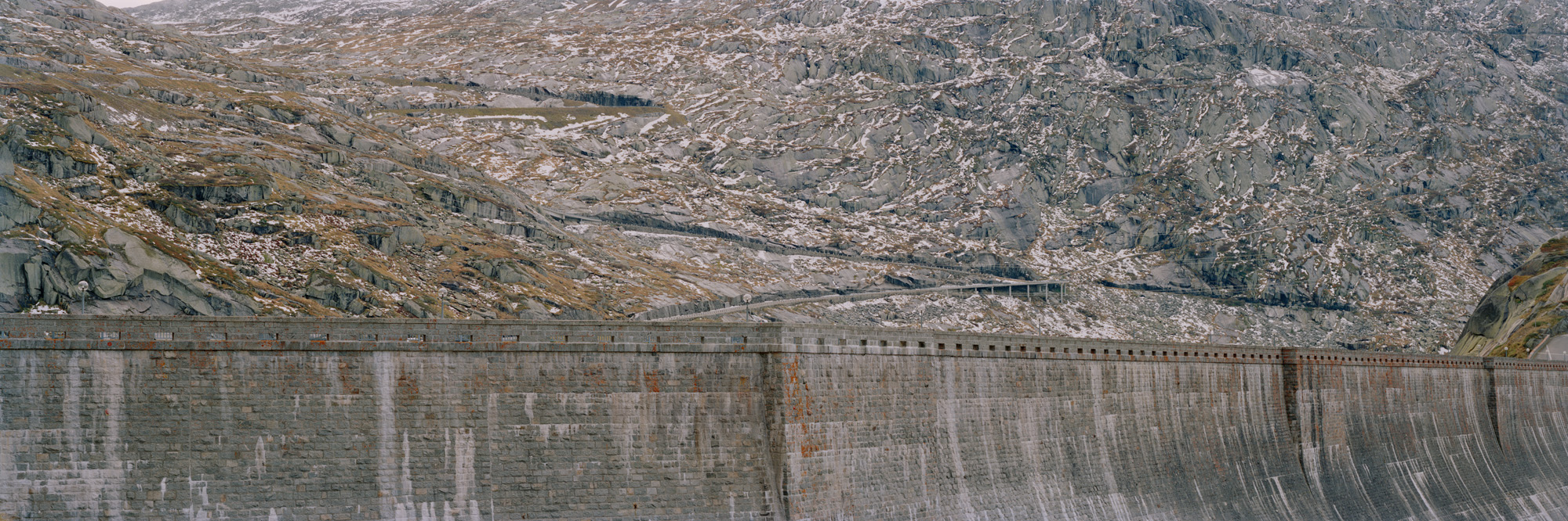 Alpine passes, Alps, Switzerland, Italy, Austria, Germany, nature, landscapes, passes, roads, stones, mountains, meadows, green, grass, mountain air, blue, sky, Grimsel, Grimselstausee, Grimselpass, reservoir, dam wall,