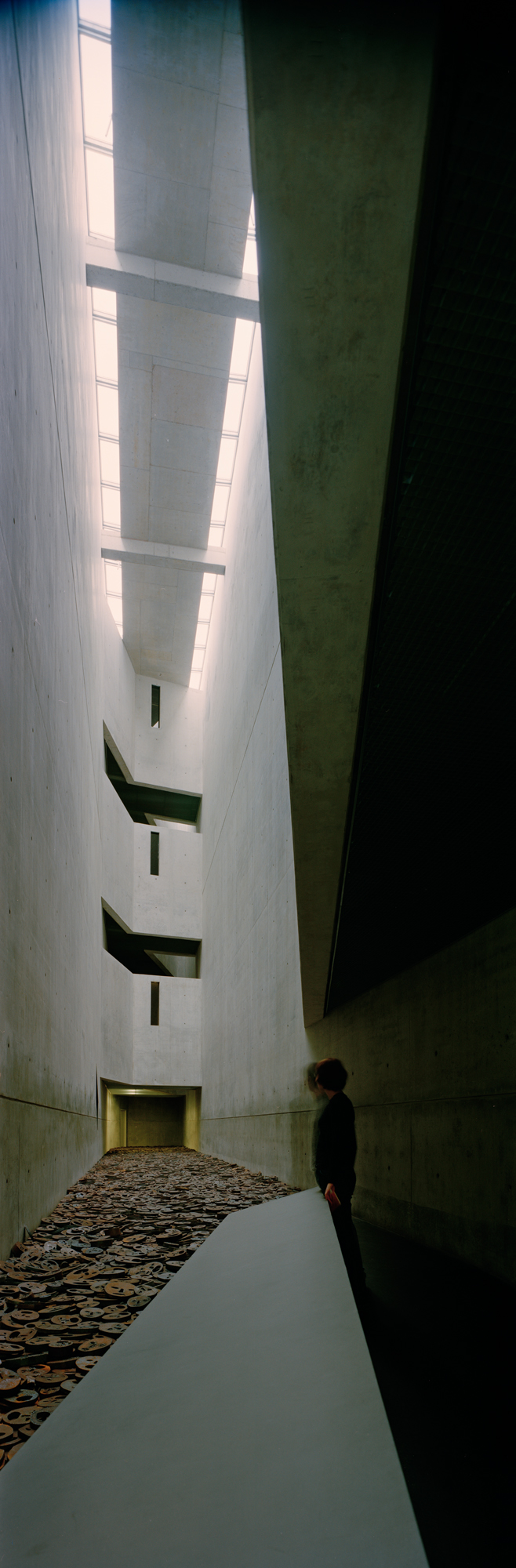 photographie grand format, photographie grand format, photographie grand format, photographie, photographie, photographie, 6x17, Berlin, capitale, capitale, ville, architecture, béton, acier, béton, acier, Musée juif, Musée juif