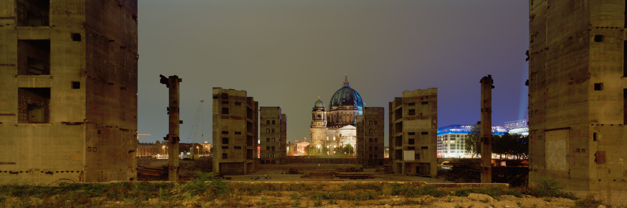 Photographie grand format, Photographie grand format, Photographie grand format, la photographie, la photographie, la photographie, 6x17, Berlin, Capitale, Capitole, ville, architecture, béton, acier, béton, acier, Humboldt Forum