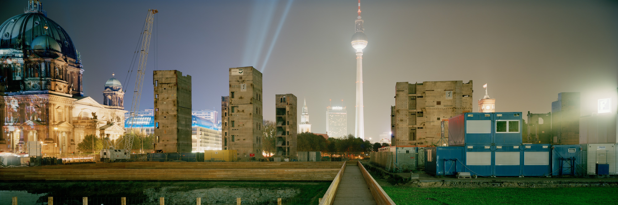 Photographie grand format, Photographie grand format, Photographie grand format, la photographie, la photographie, la photographie, 6x17, Berlin, Capitale, Capitole, ville, architecture, béton, acier, béton, acier, Humboldt Forum