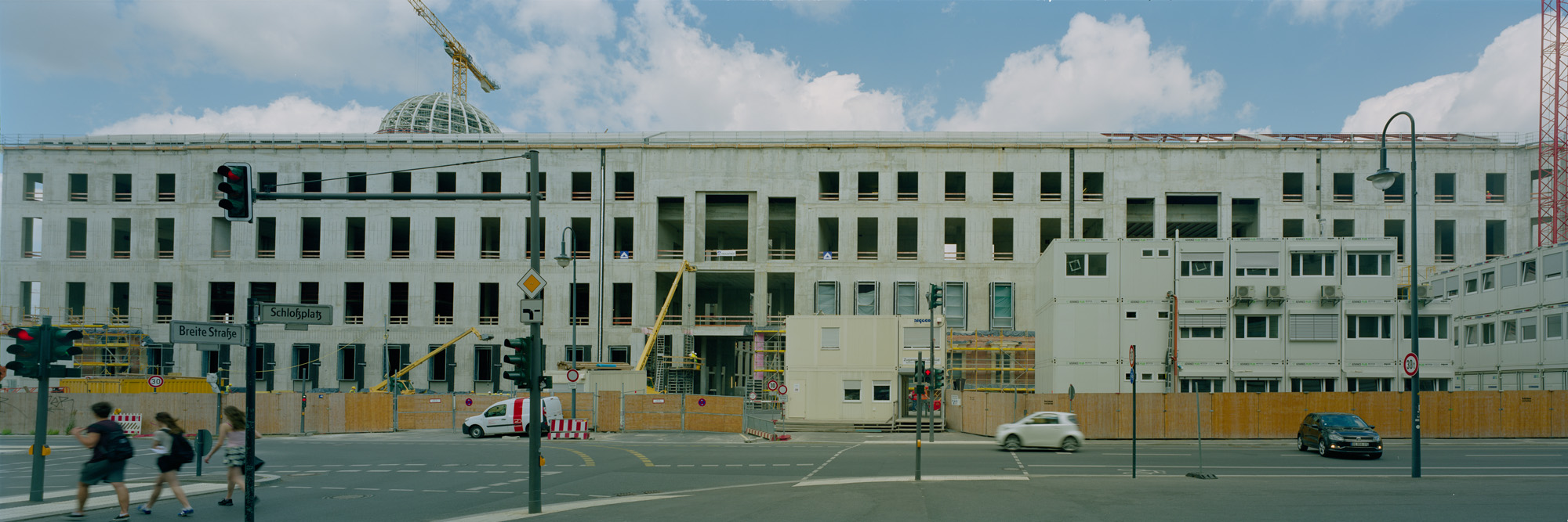 fotografia di grande formato, fotografia di grande formato, fotografia di grande formato, fotografia, fotografia, fotografia, 6x17, Berlino, capitale, Campidoglio, città, architettura, calcestruzzo, acciaio, calcestruzzo, acciaio, Forum Humboldt