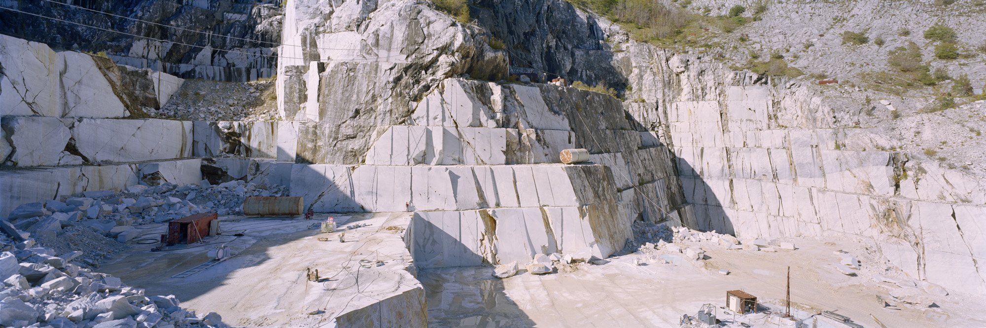 large format photography, large format photography, large format photography, photograph, photography, photography, 6x17, open pit, marble, stone, rock, white, marbled, Italy, Alpi Apuane,