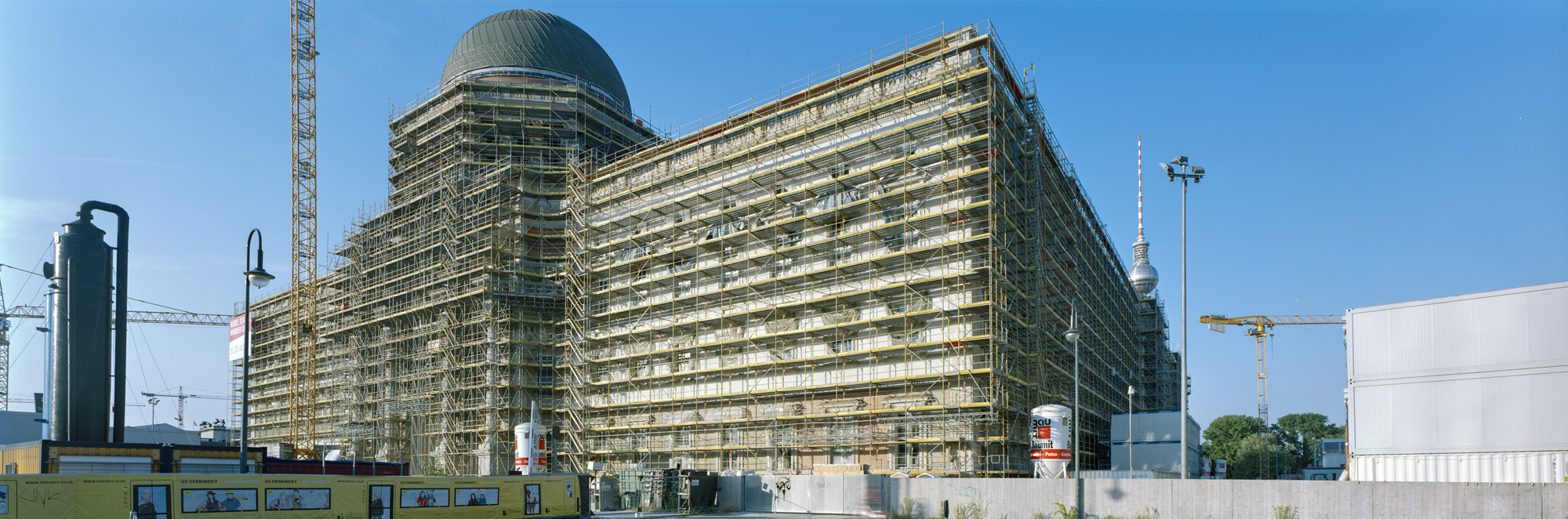 Photographie grand format, Photographie grand format, Photographie grand format, la photographie, la photographie, la photographie, 6x17, Berlin, Capitale, Capitole, ville, architecture, béton, acier, béton, acier, Humboldt Forum